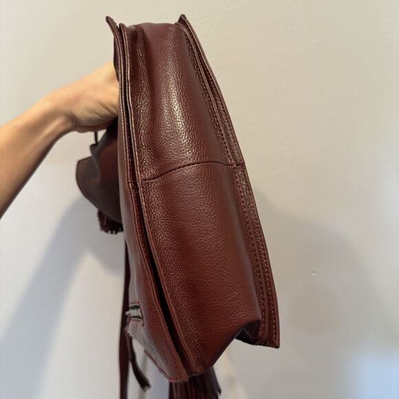 Oryany Tote Purse Leather Wine Bag Tassel Shoulder Crossbody Convertible Strap - Picture 10 of 14